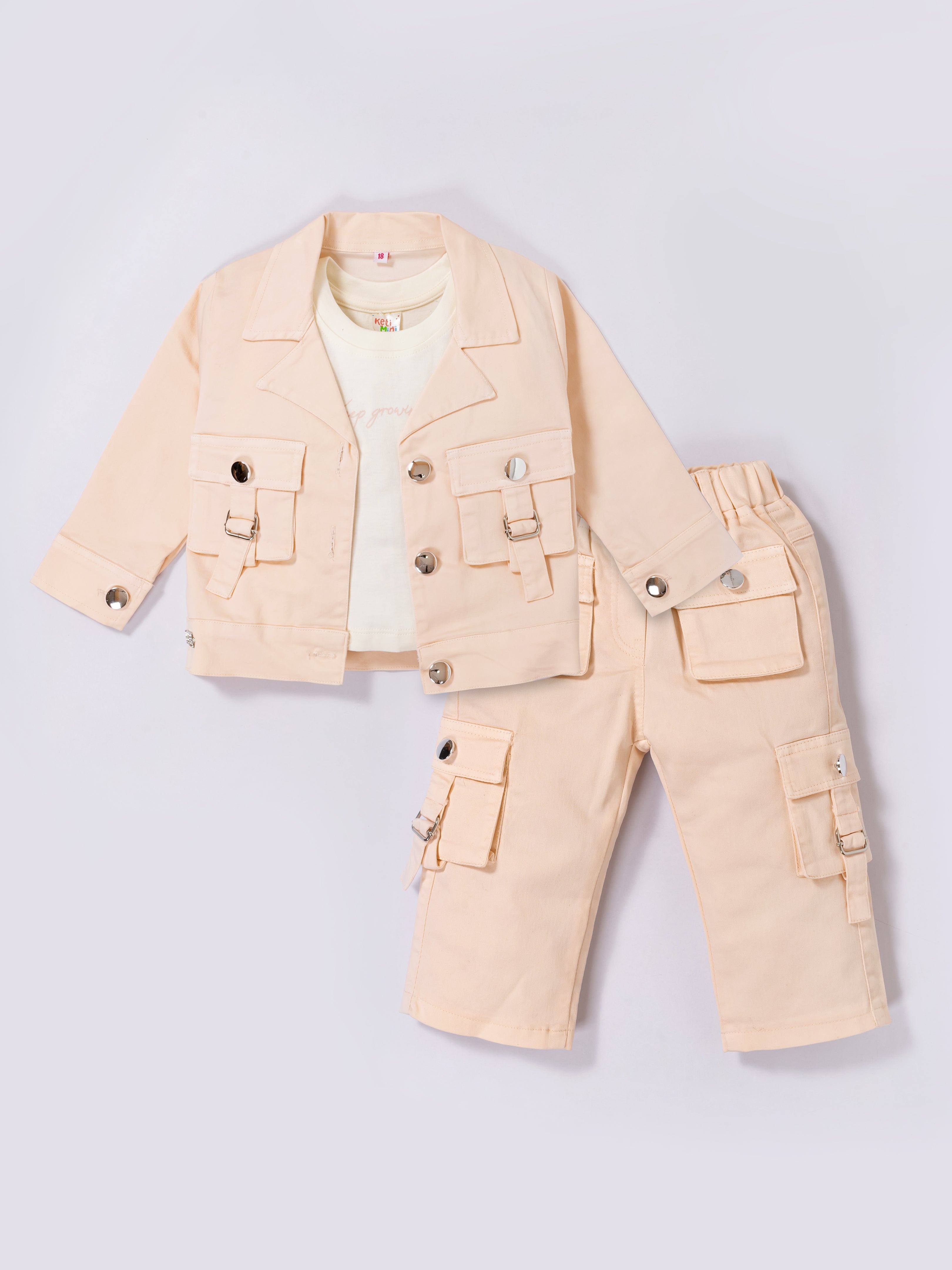 Cargo Jacket & Pant Set for Kids