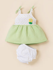 Baby Girl Sleeveless Cotton Frock Dress