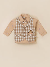 Baby Boys 3-Piece Checked Party Suit