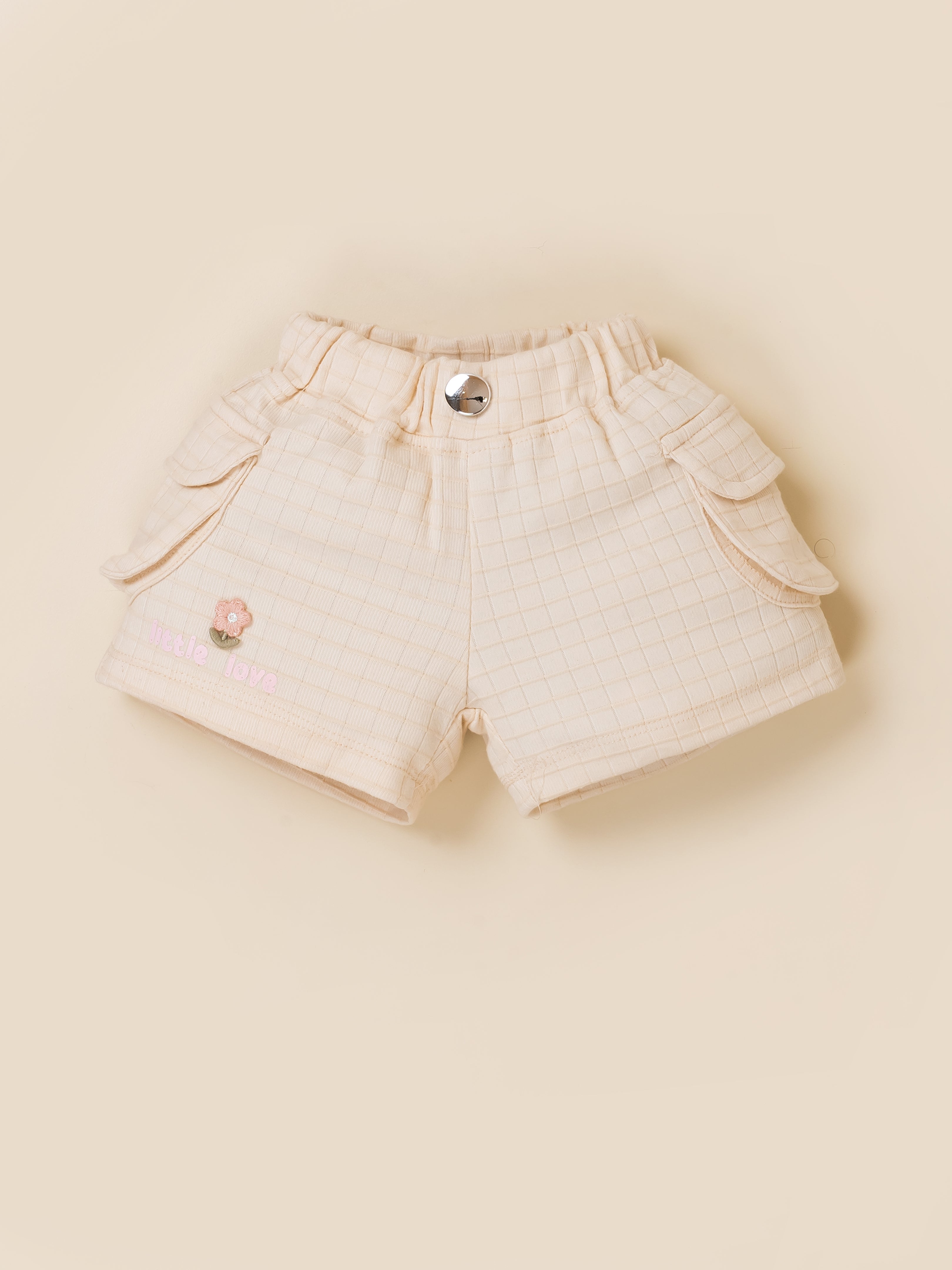 Baby Girl Cotton Top & Shorts Set
