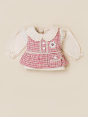 Girls Top and Pant Set with Inner Top