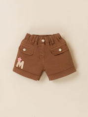 Girls Striped Top & Shorts Clothing Set