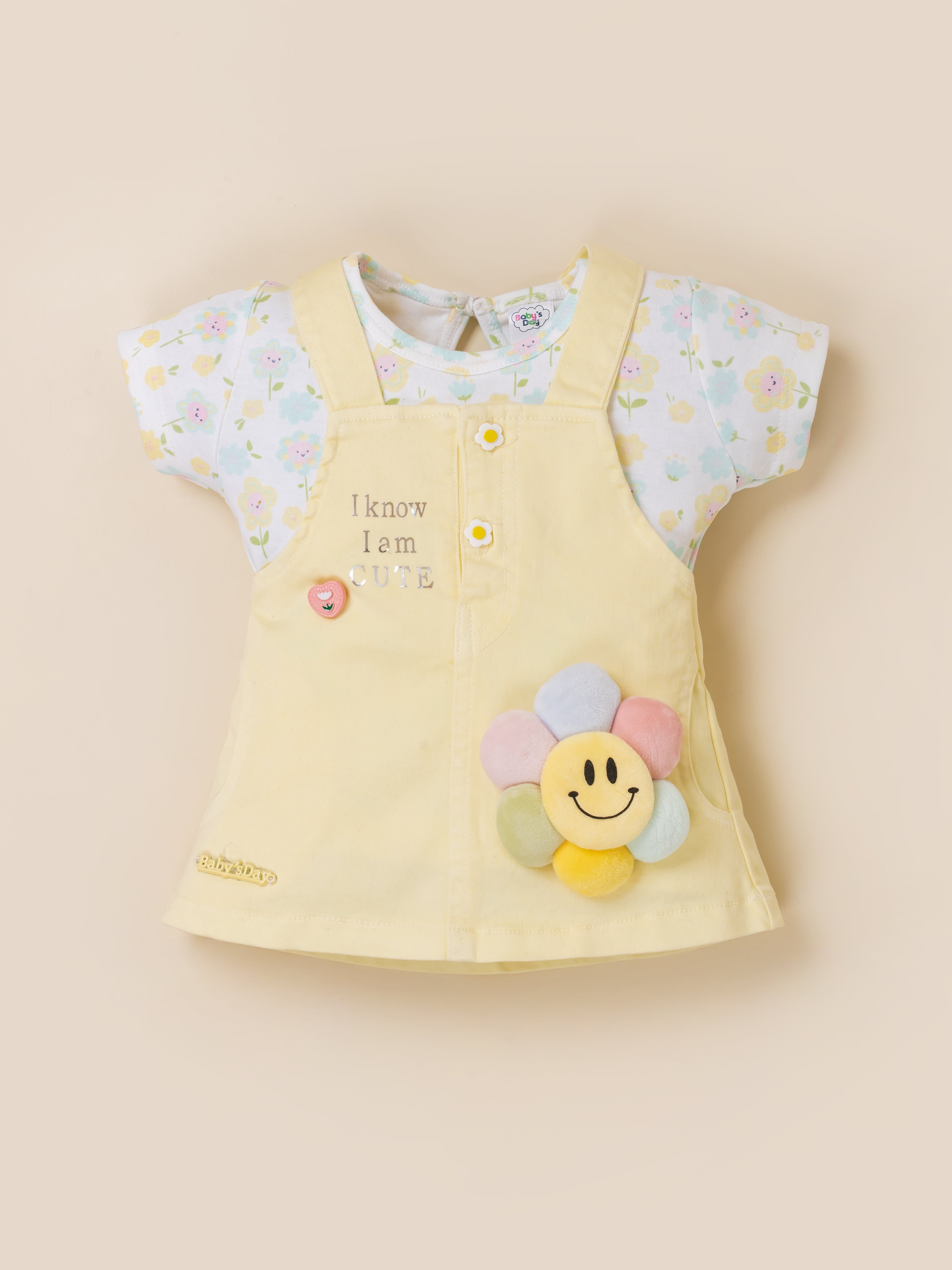 Baby Girl Dungaree Set