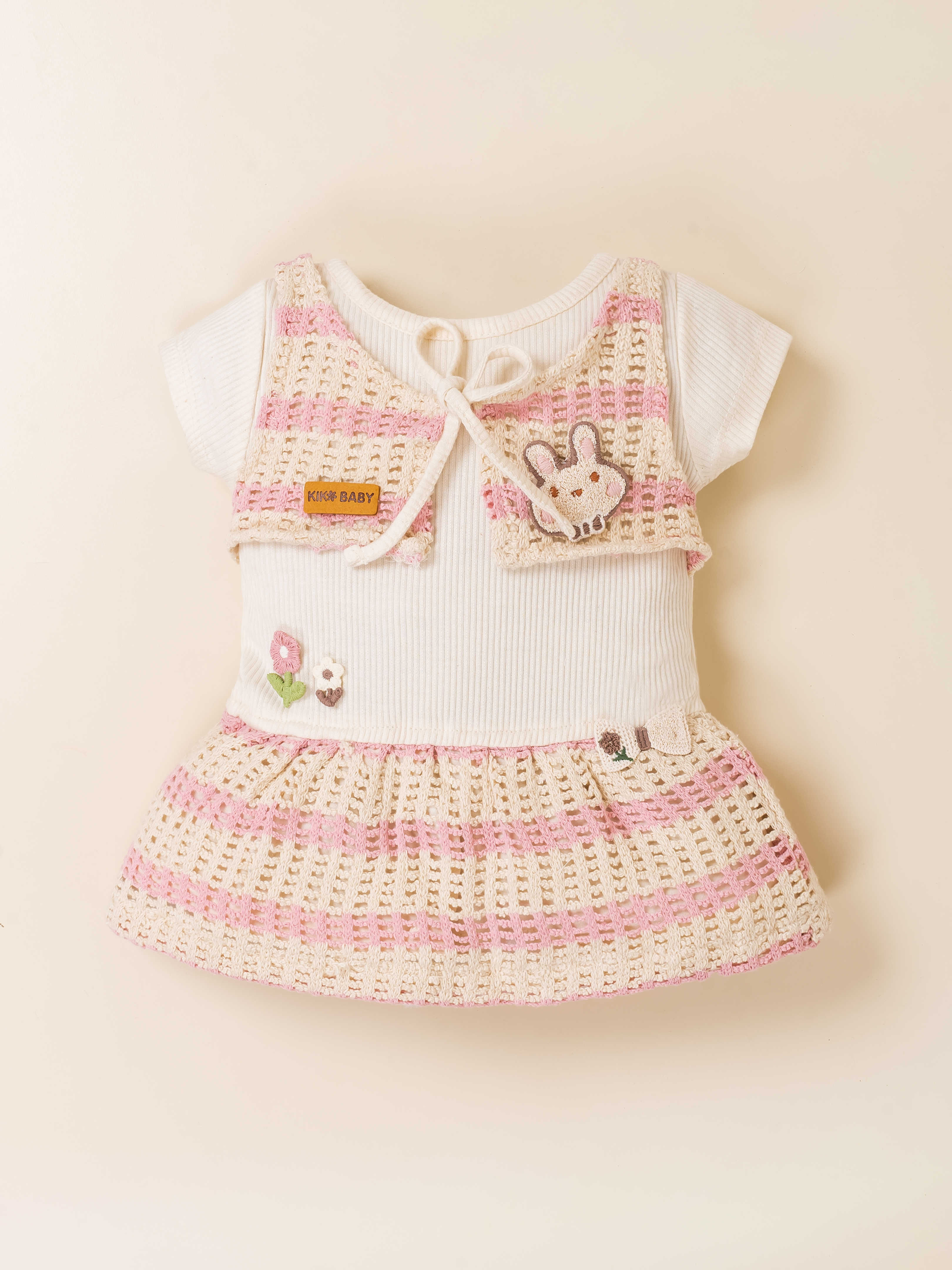 Girls Premium Frock with Matching Panty and Shoulder Bag