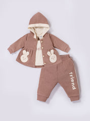 Hooded Outfit for Baby Girls