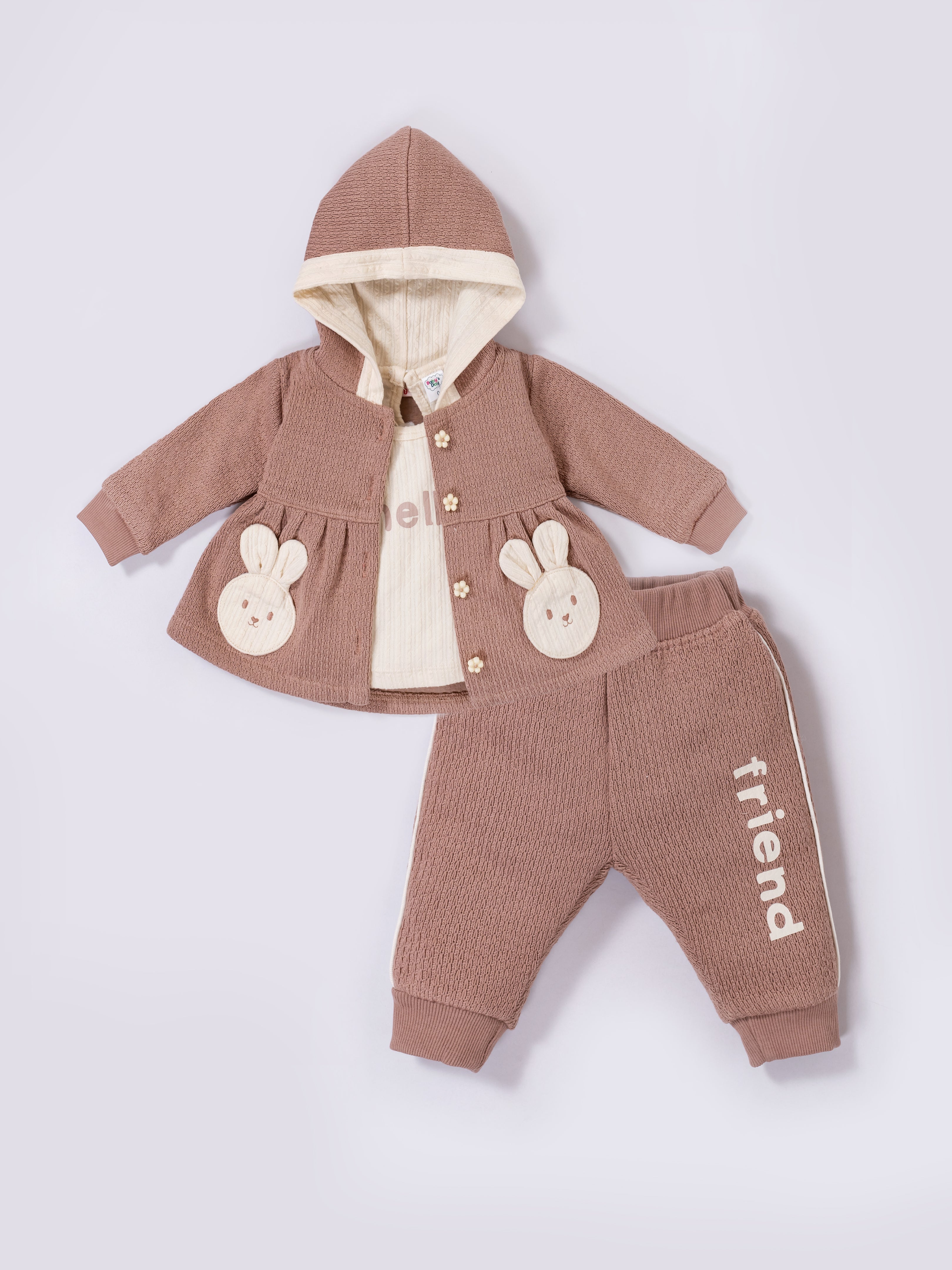 Hooded Outfit for Baby Girls