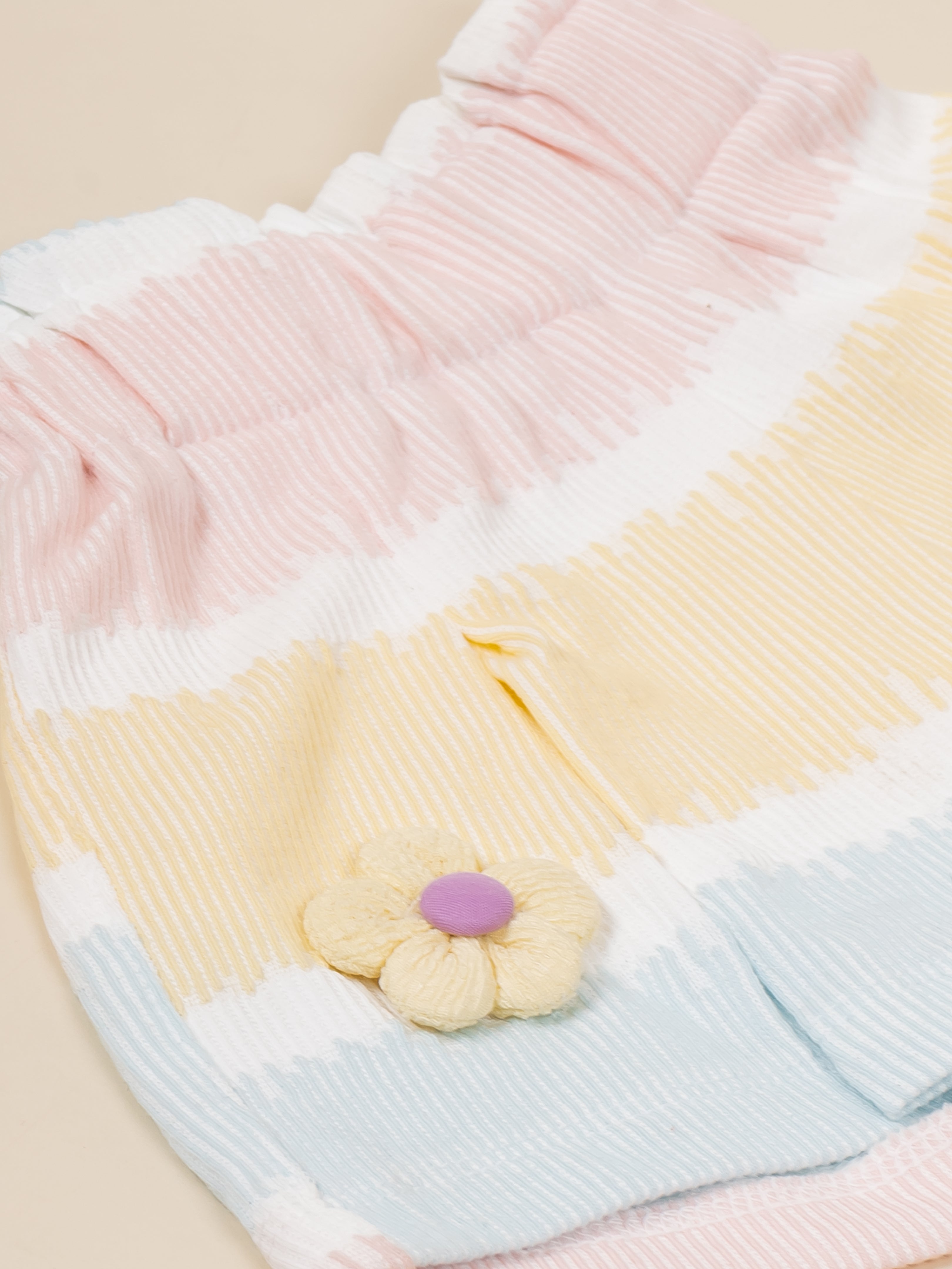 Infant Girls Cotton T-Shirt & Shorts Set