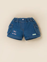 Baby Girls Top with Denim Shorts
