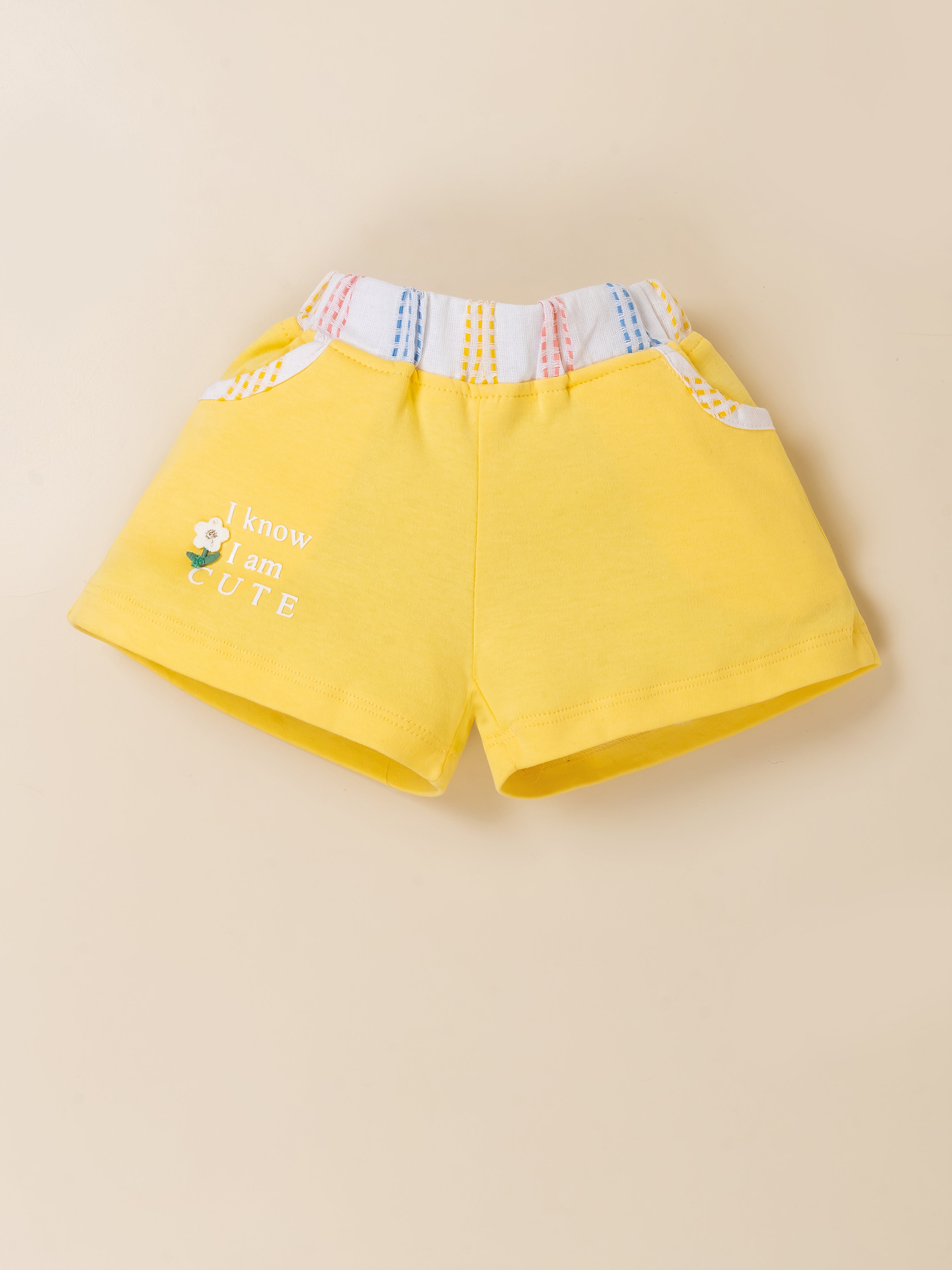 Baby Girls Striped Sleeveless Top & Shorts Set