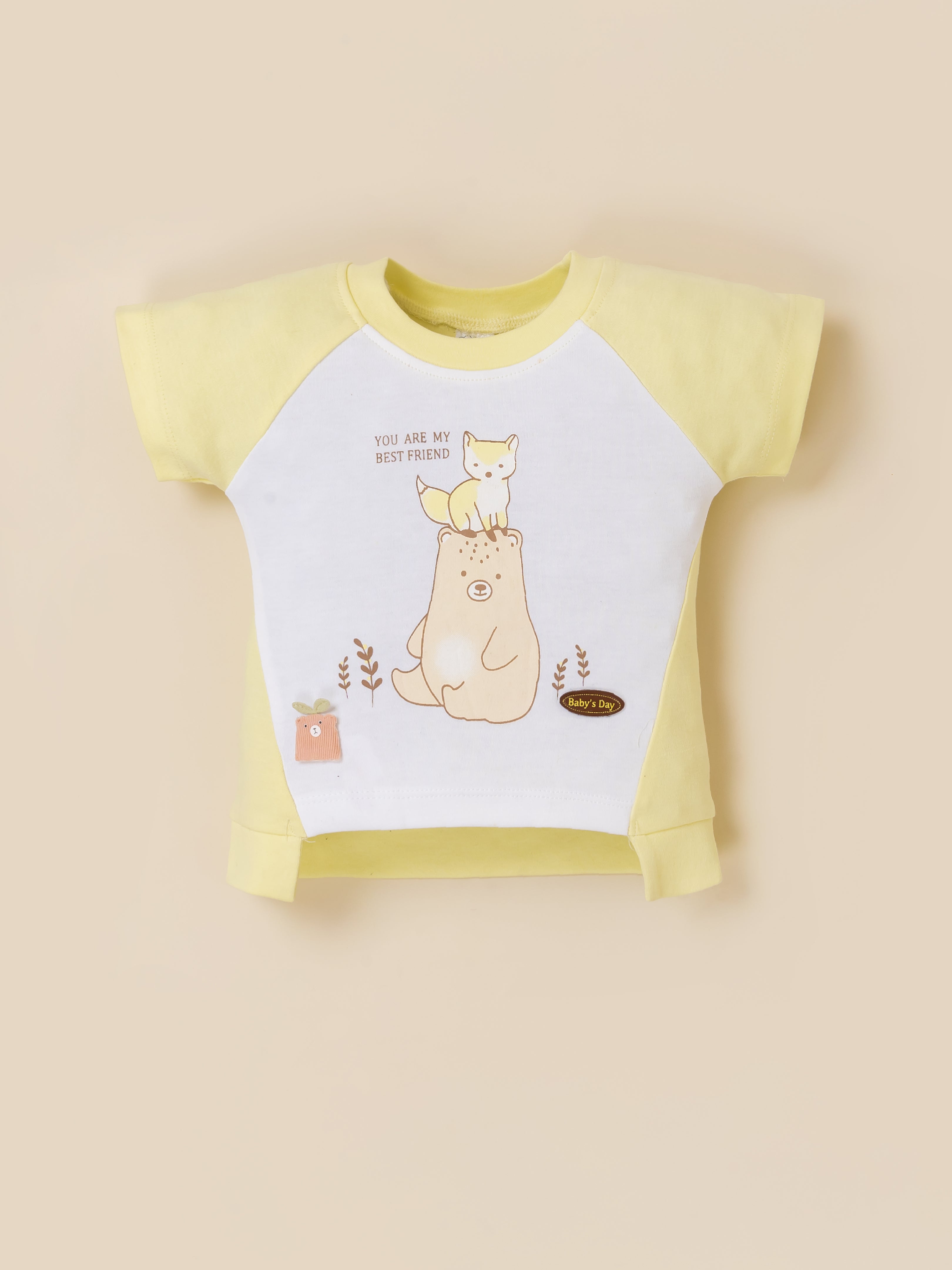 Baby Girl Clothing Set with Top, Shorts & Bodysuit
