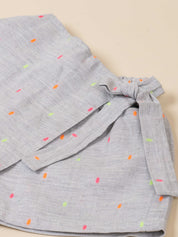 Toddler Girl Top and Skirt Embroidered Check Set