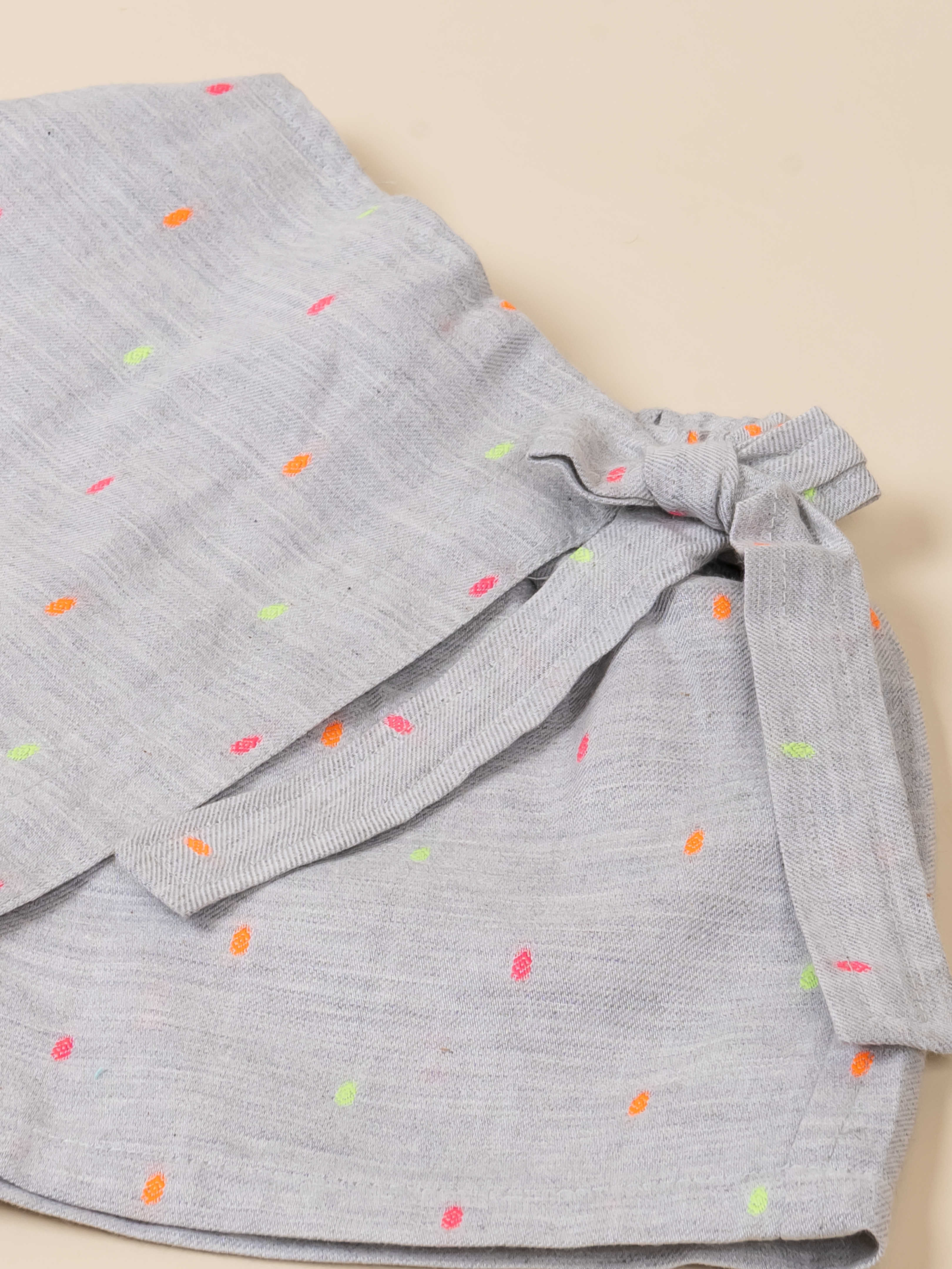 Toddler Girl Top and Skirt Embroidered Check Set