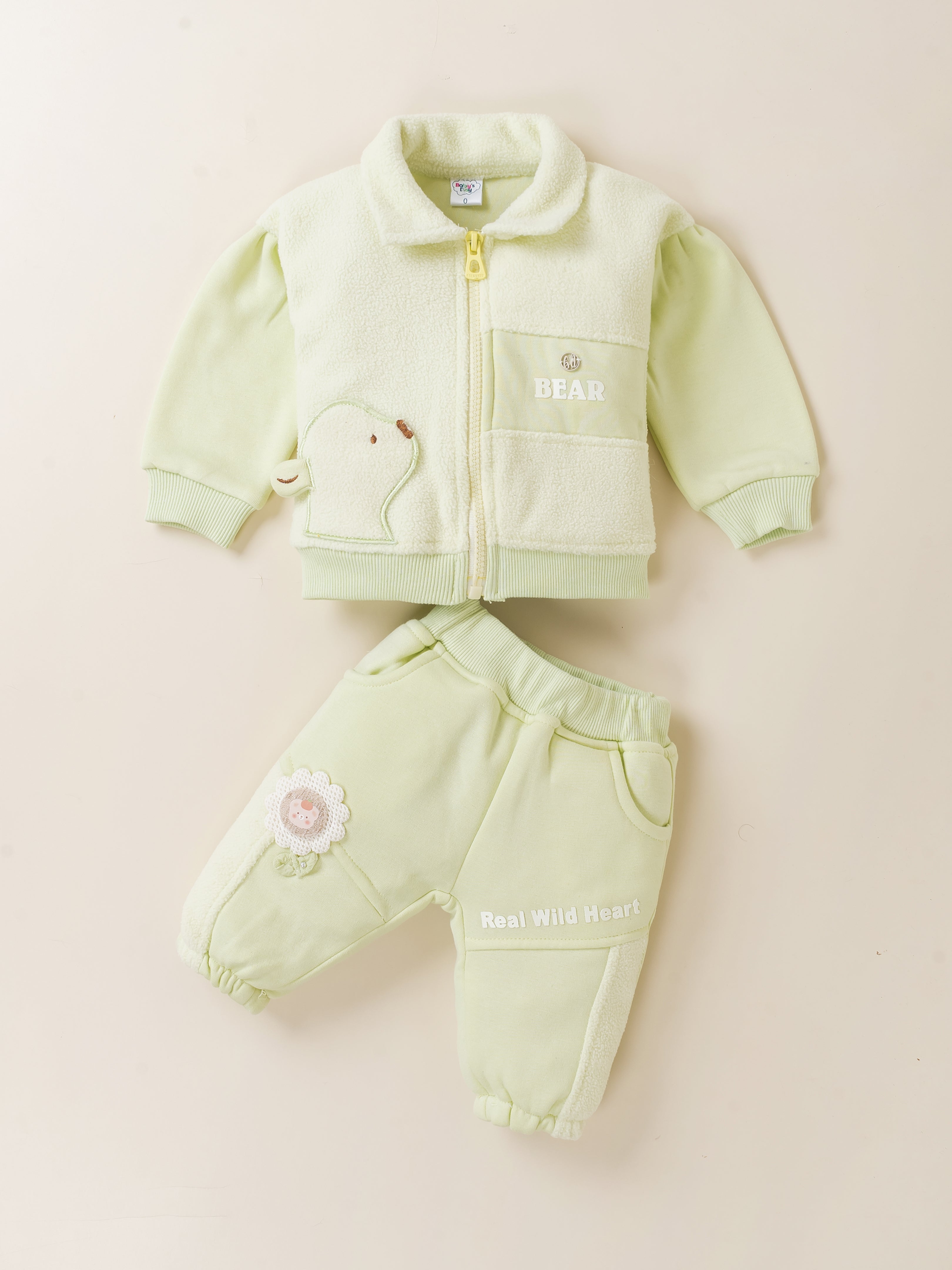 Winter Fleece Jacket & Jogger Pant Set