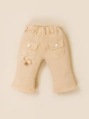 Girls Jacket, Sleeveless Top & Wide Leg Pants Set