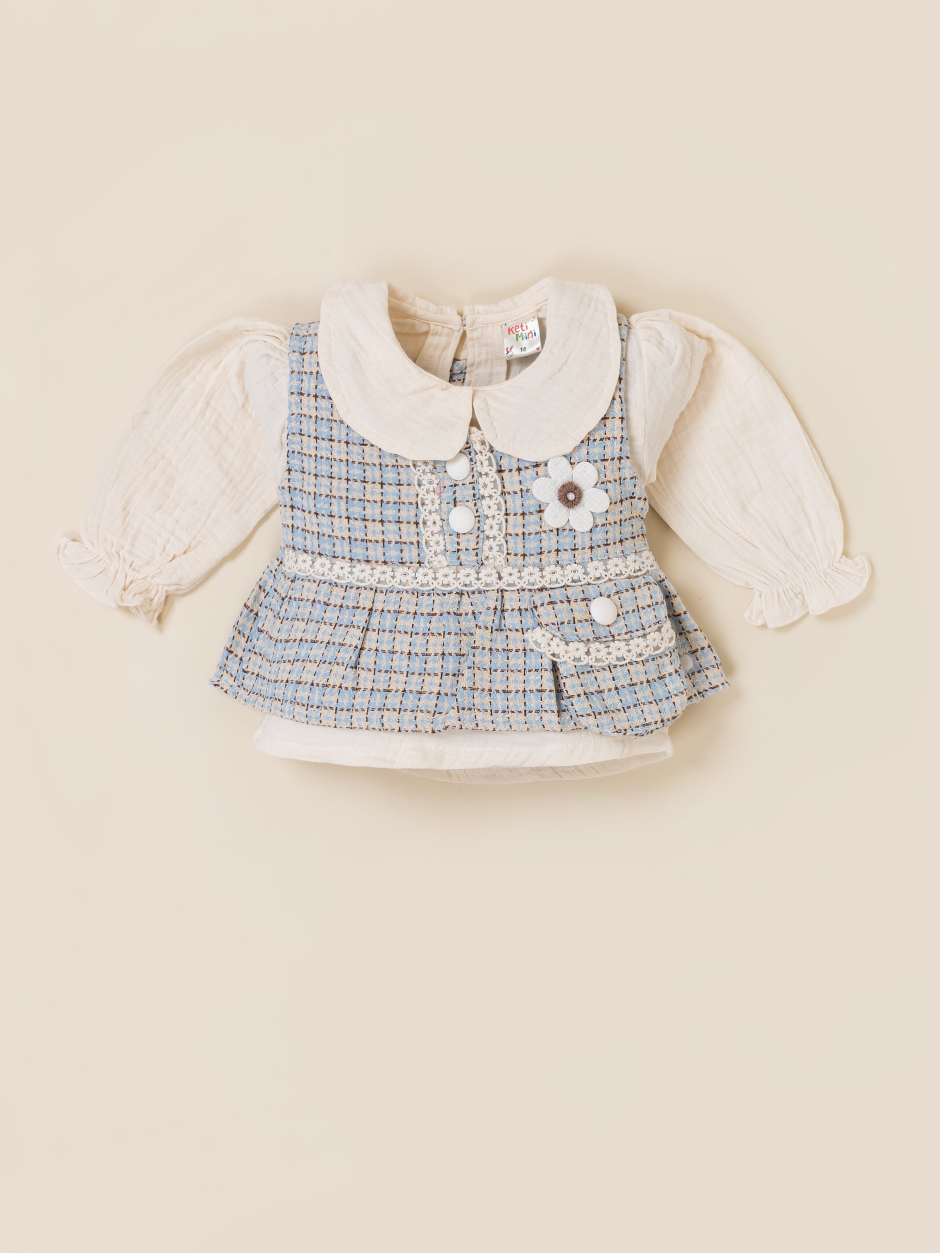 Girls Top and Pant Set with Inner Top