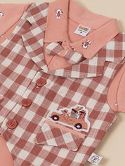 Baby Boys 3-Piece Checked Party Suit