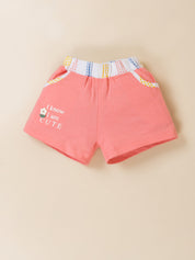 Baby Girls Striped Sleeveless Top & Shorts Set