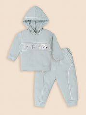 Baby Boys Casual Hooded Shirt with Pant