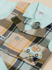 Baby Boy Plaid Vest & Trouser Set