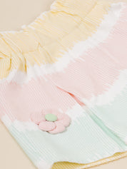 Infant Girls Cotton T-Shirt & Shorts Set