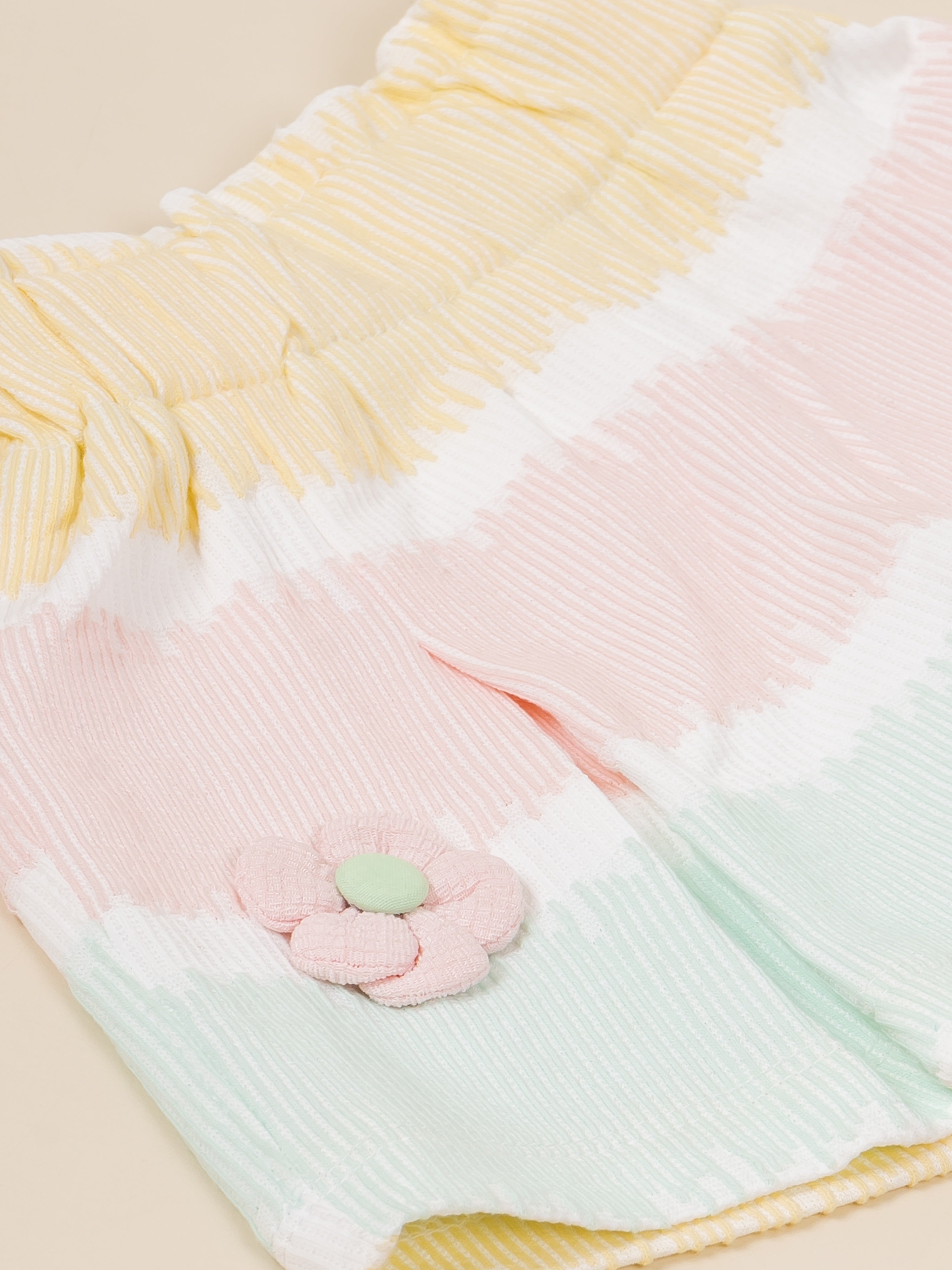 Infant Girls Cotton T-Shirt & Shorts Set