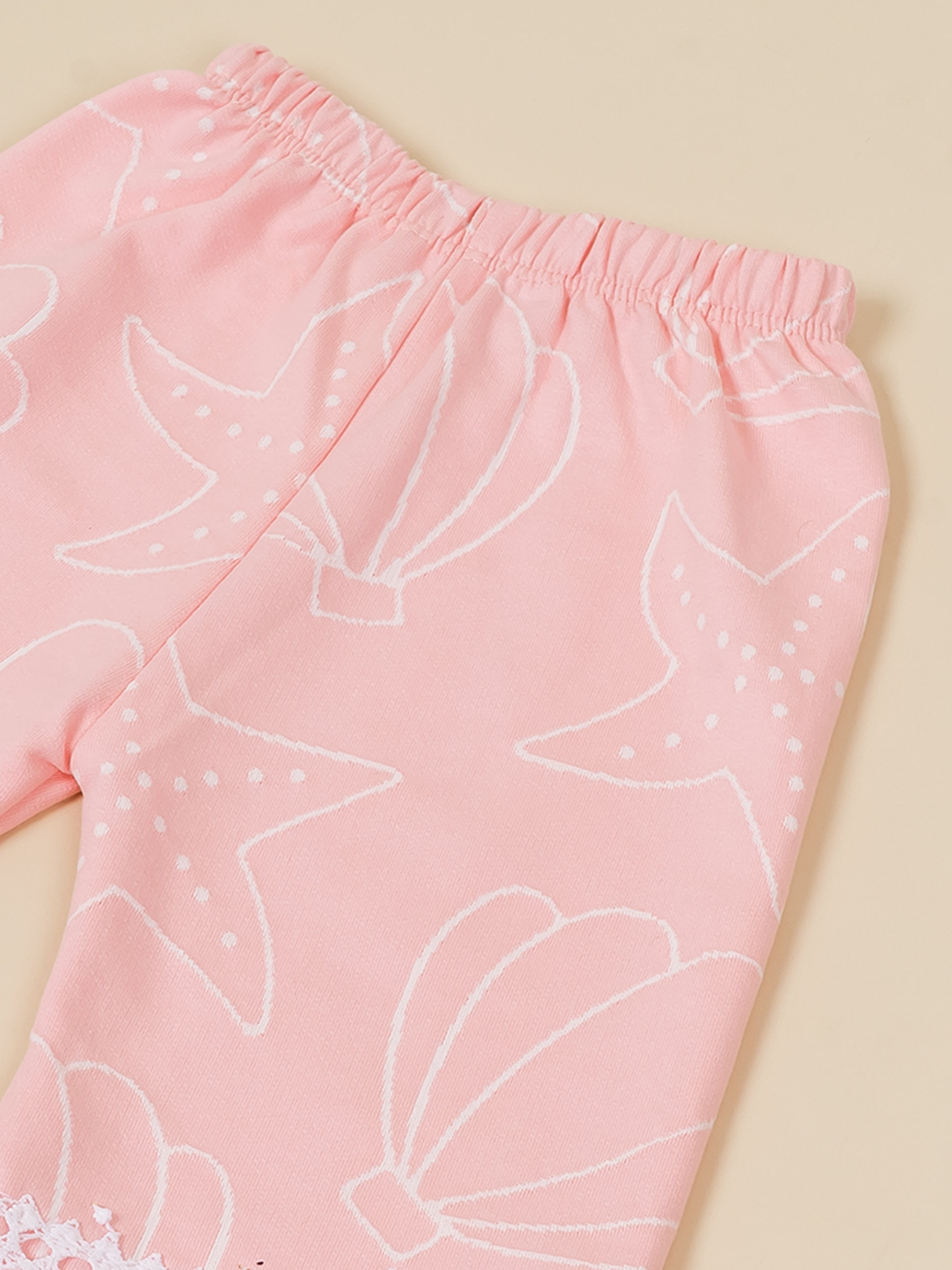 Baby Girls Graphic Printed Top and Matching Pants Set