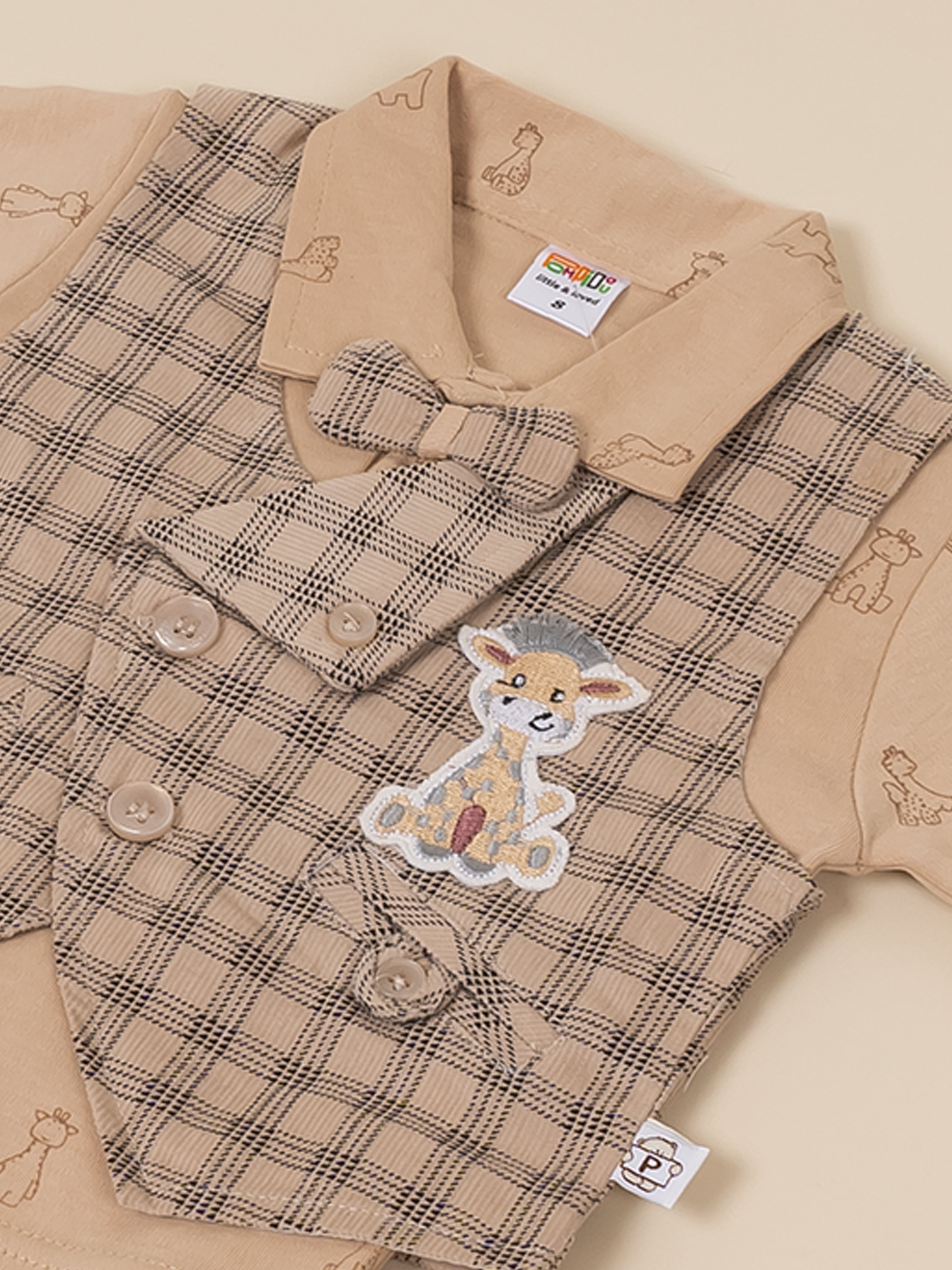 Baby Boy Plaid Vest & Trouser Set