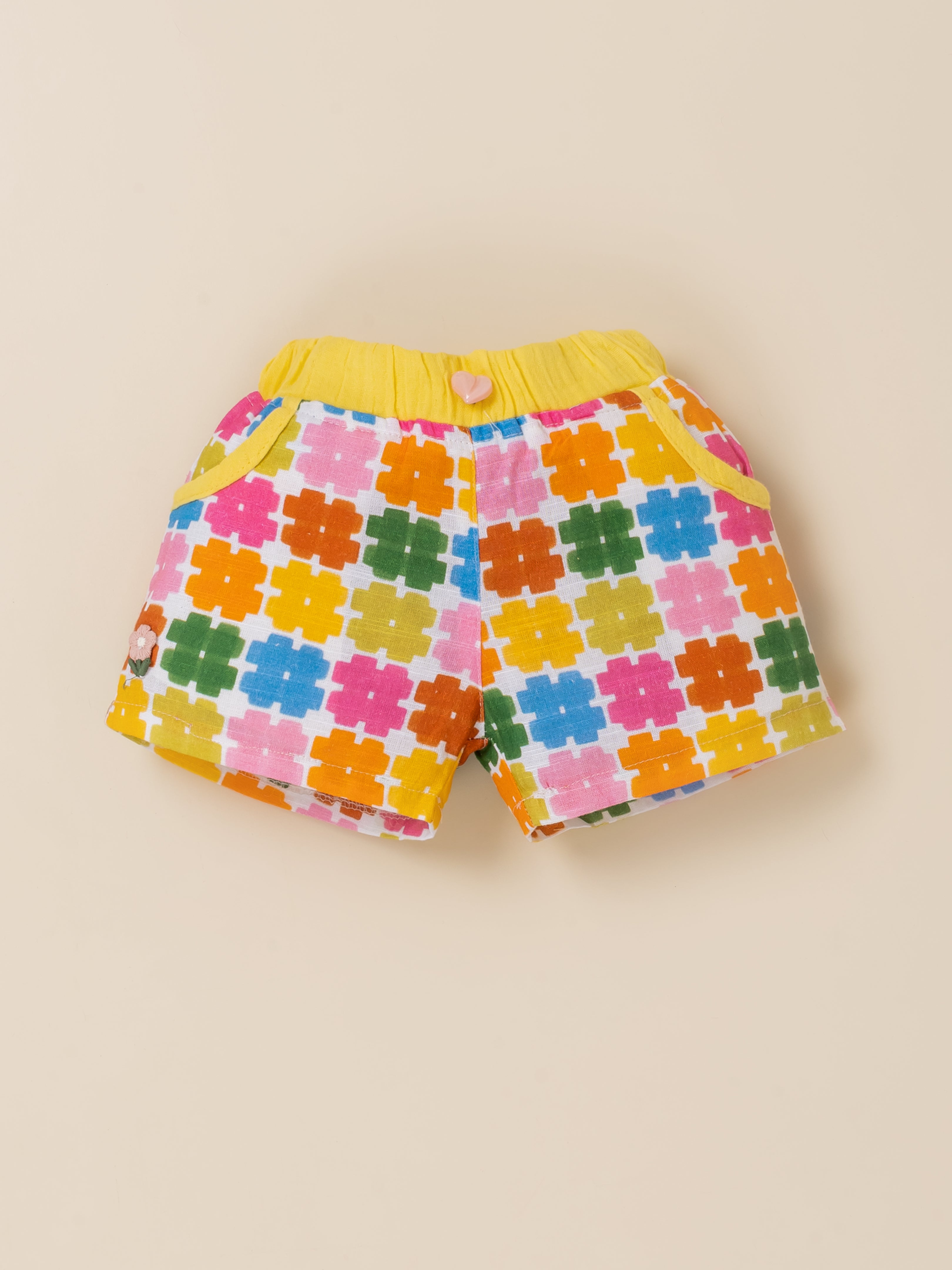 Baby Girls Top & Shorts Outfit Set