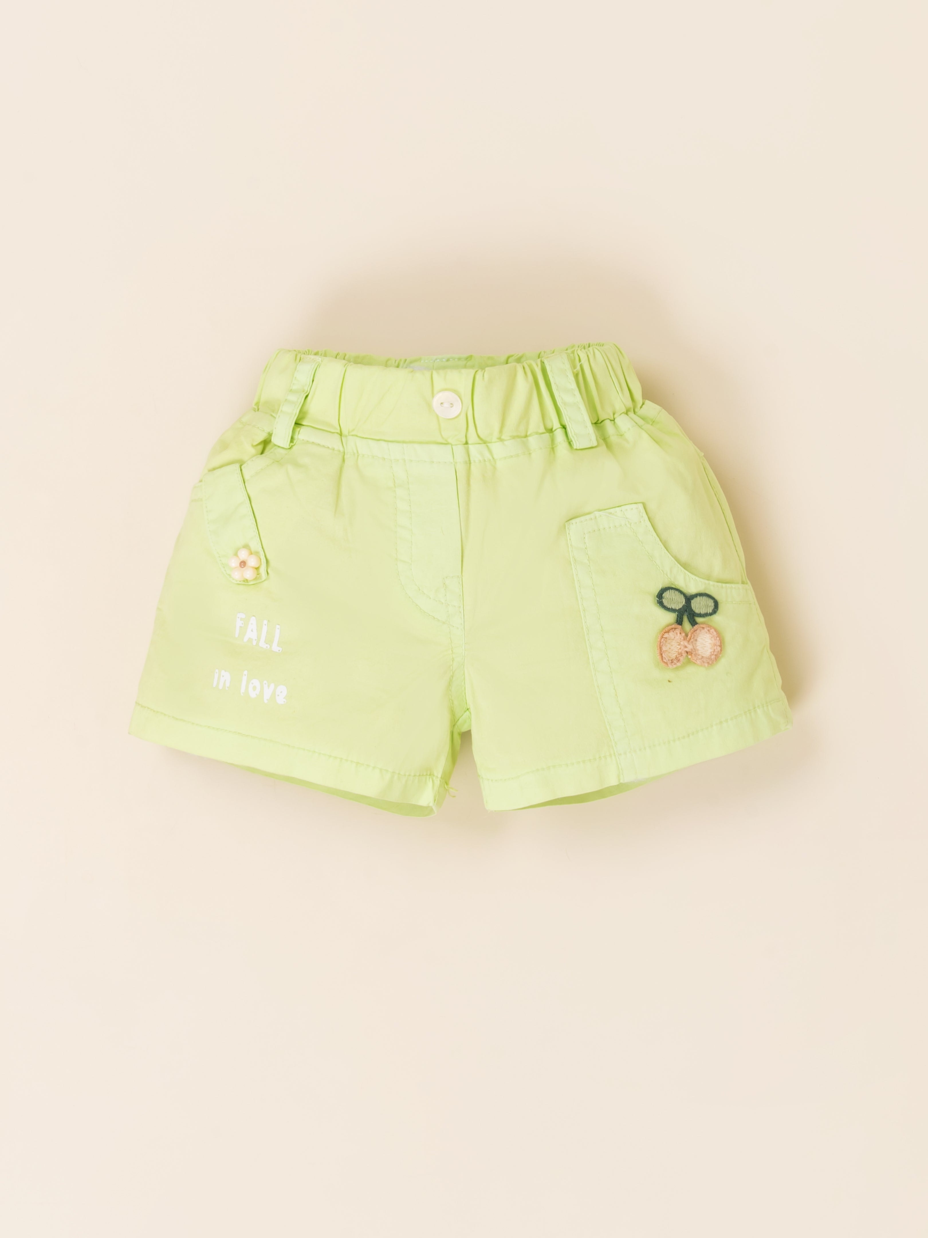 Baby Girls Printed Shirt & Shorts Outfit