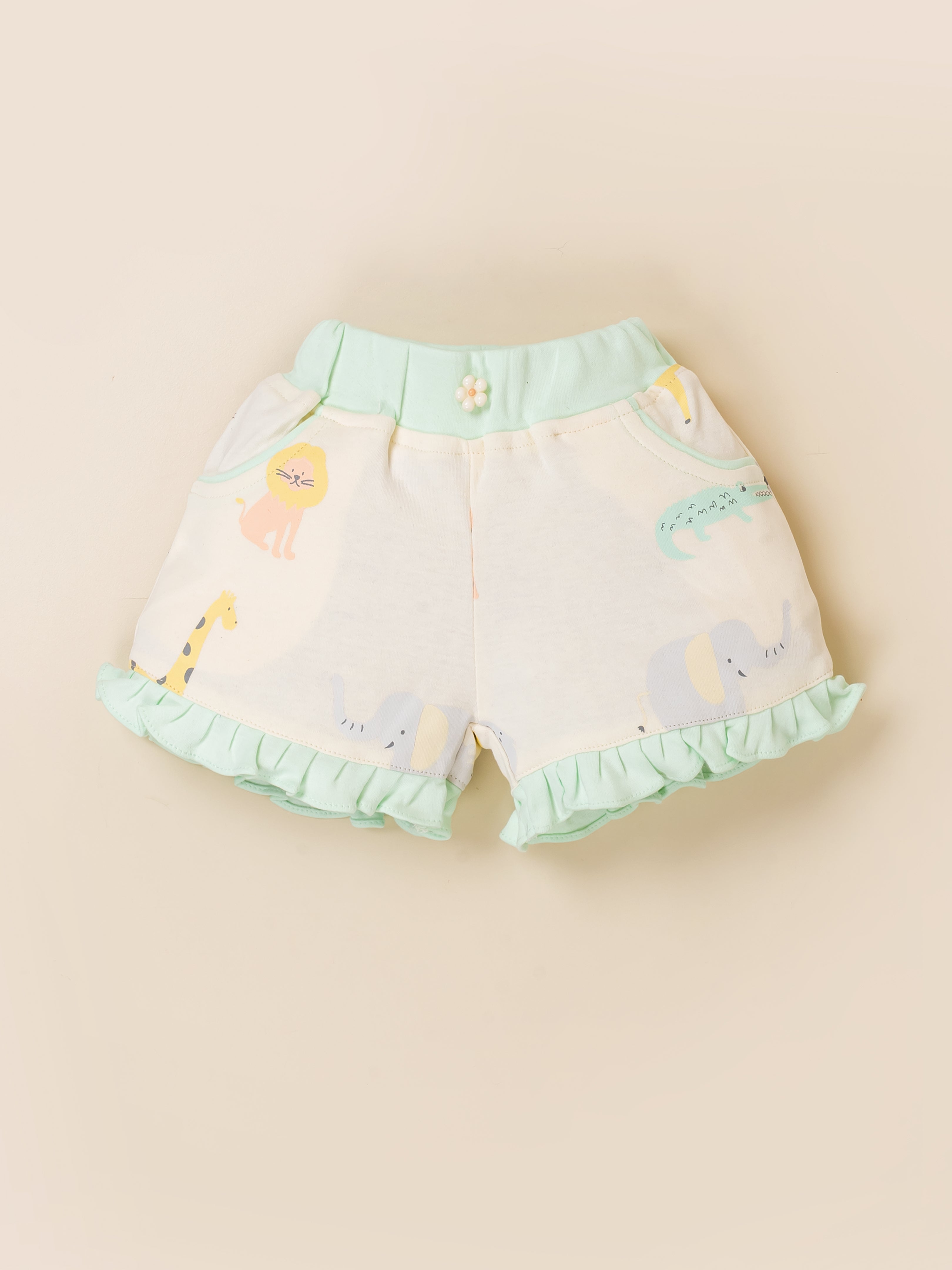 Baby Girl Clothing Set with Top, Shorts & Bodysuit