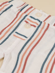 Baby Boys Striped Resort Shirt & Shorts Set