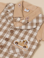 Baby Boys 3-Piece Checked Party Suit