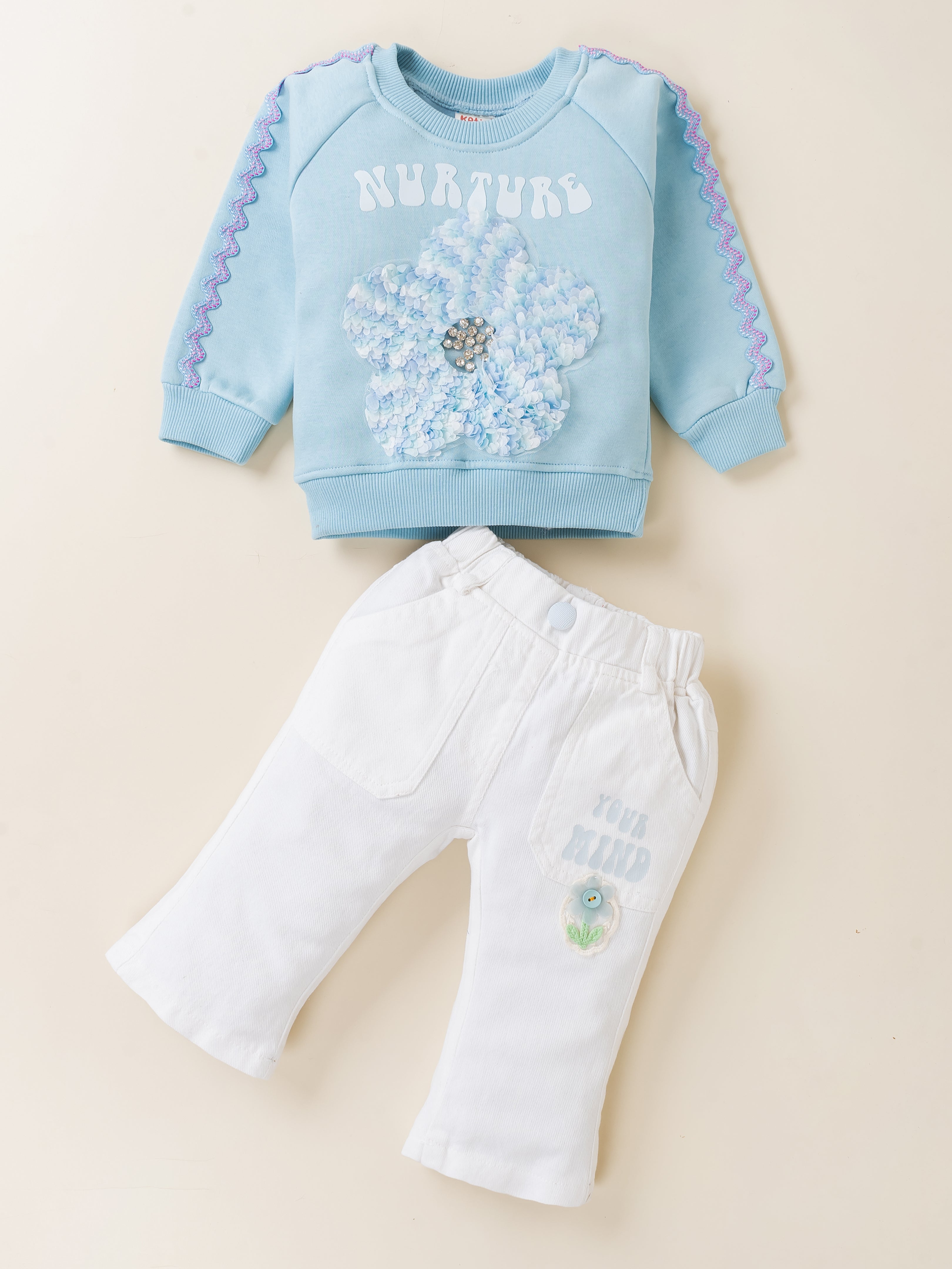 Girls Sweatshirt & Jeans Set