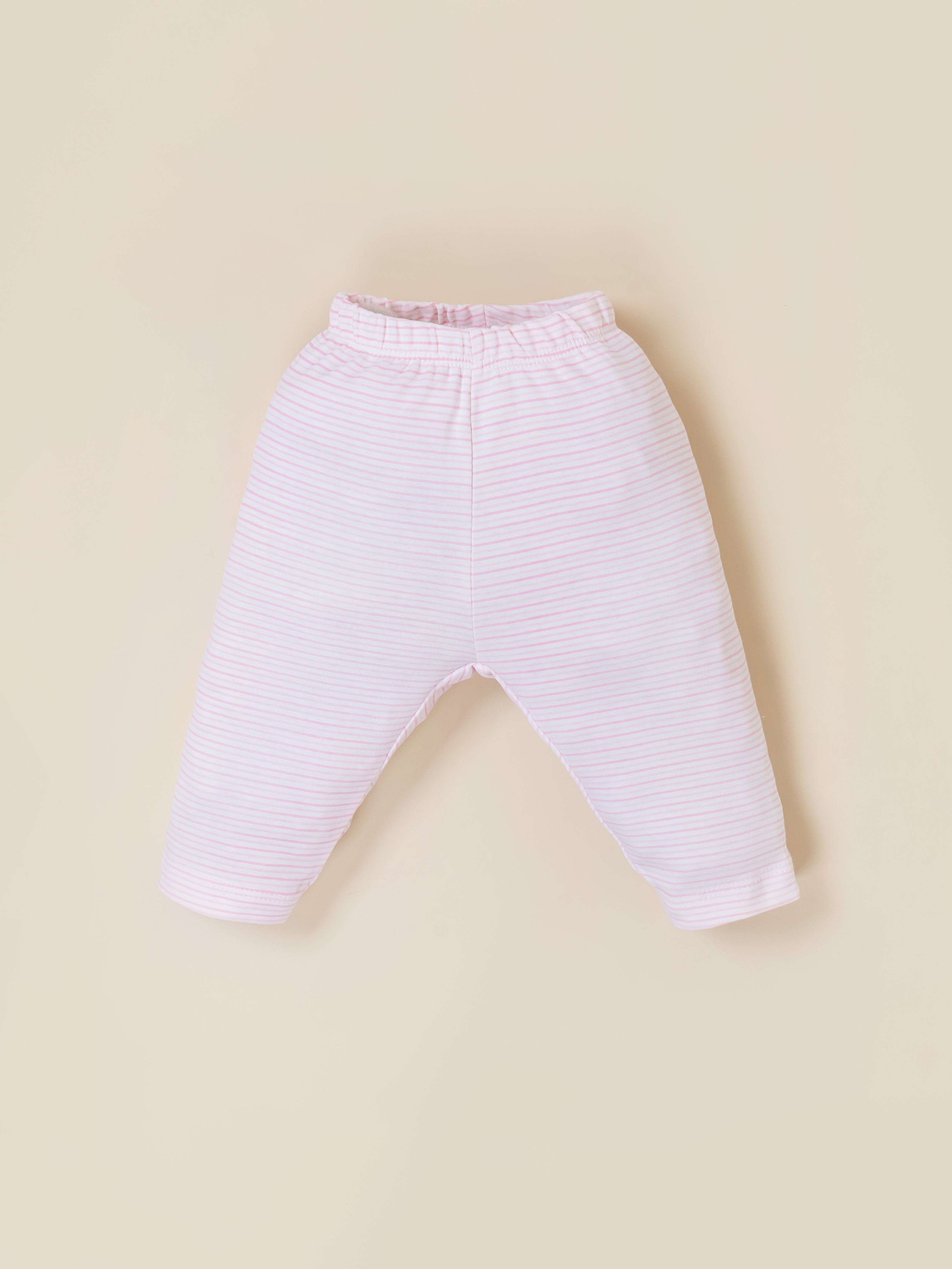 Baby Girls Dungaree Dress with Leggings Set