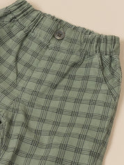 Baby Boy Plaid Vest & Trouser Set