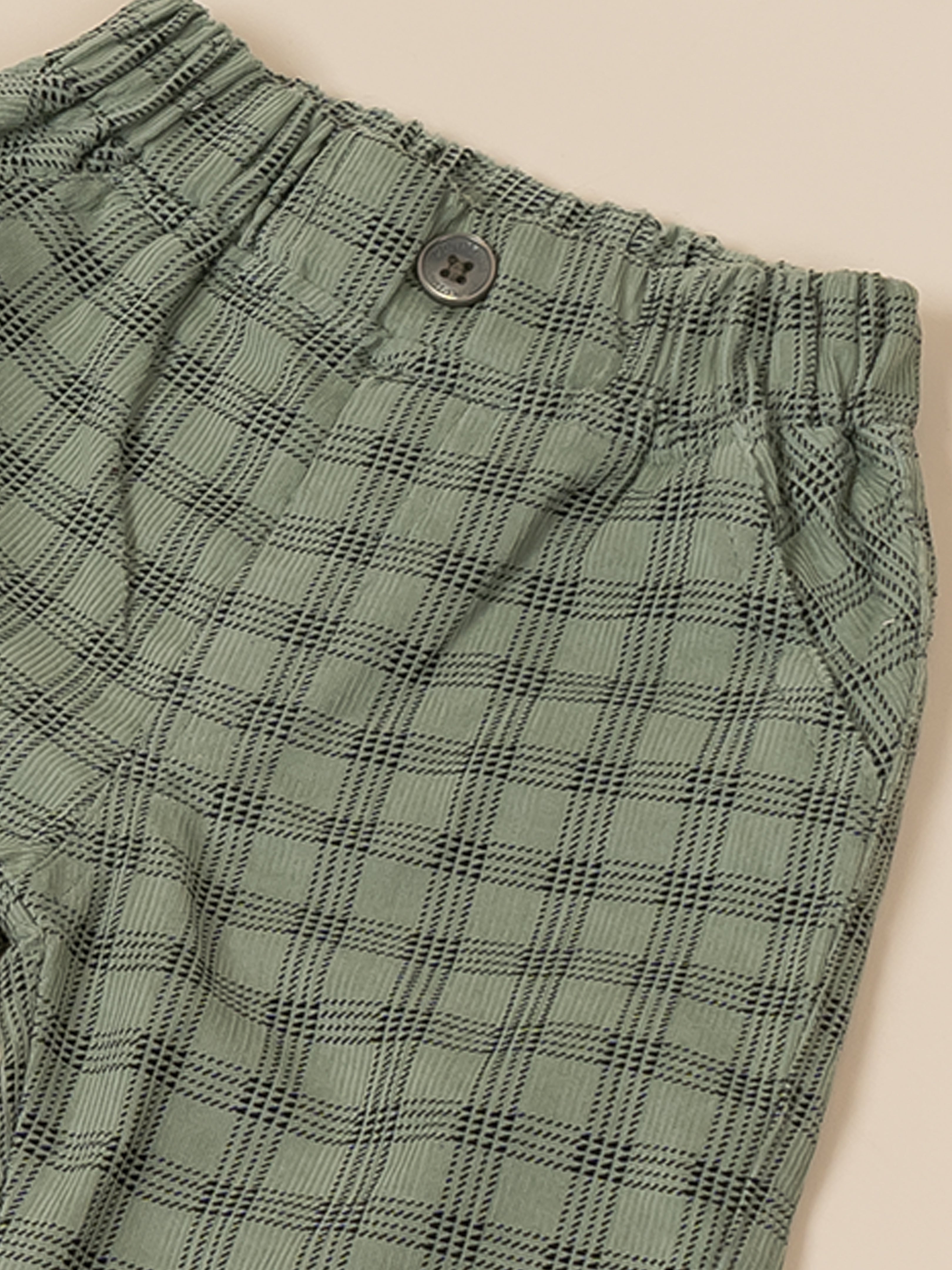 Baby Boy Plaid Vest & Trouser Set