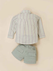 Kids' Top with Shirt & Short Clothing Set