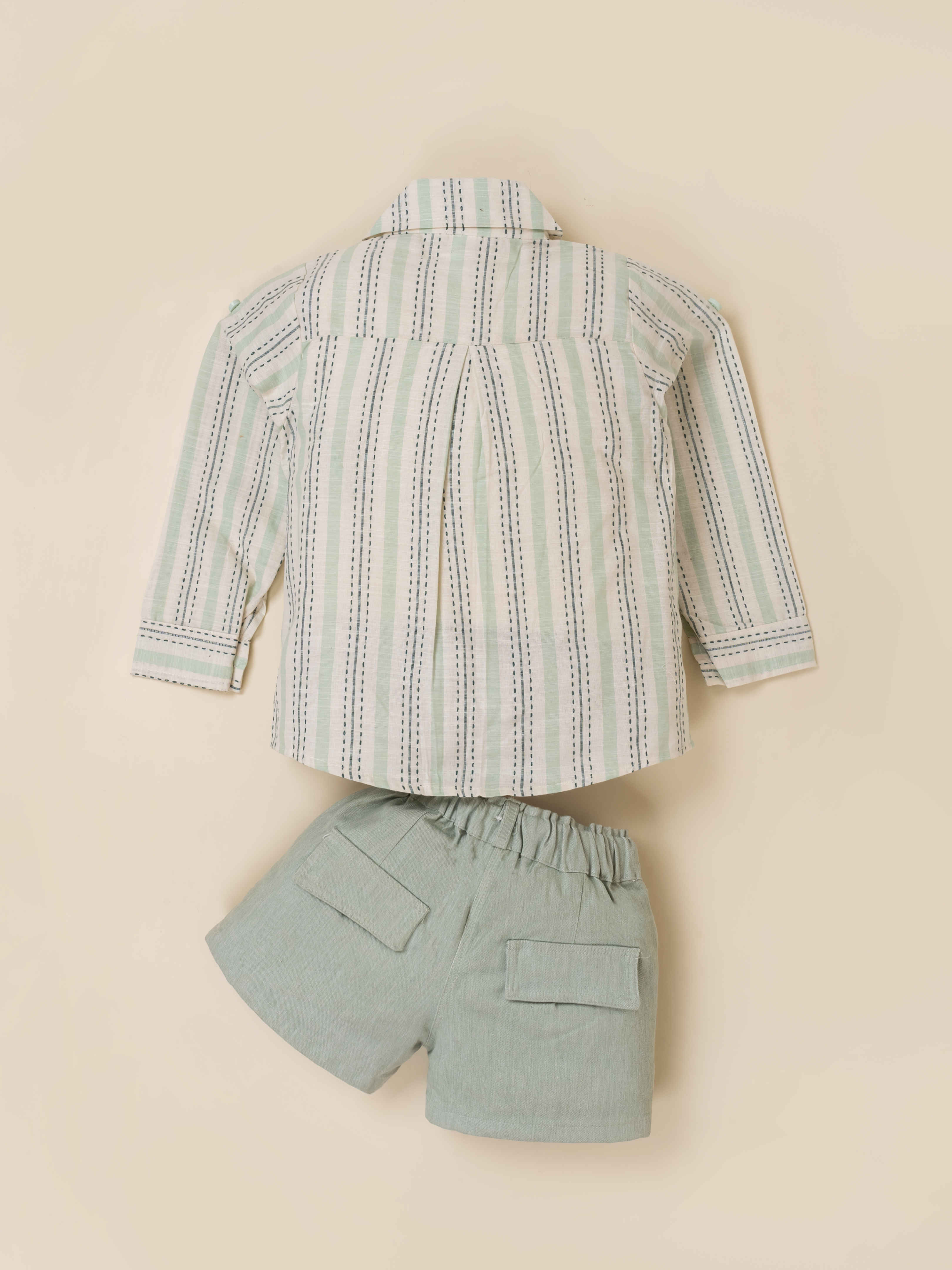 Kids' Top with Shirt & Short Clothing Set