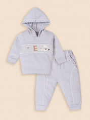 Baby Boys Casual Hooded Shirt with Pant