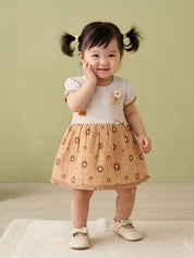 Baby Girls Summer Cotton Floral Dresses Set