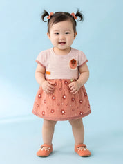 Baby Girls Summer Cotton Floral Dresses Set