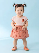 Baby Girls Summer Cotton Floral Dresses Set