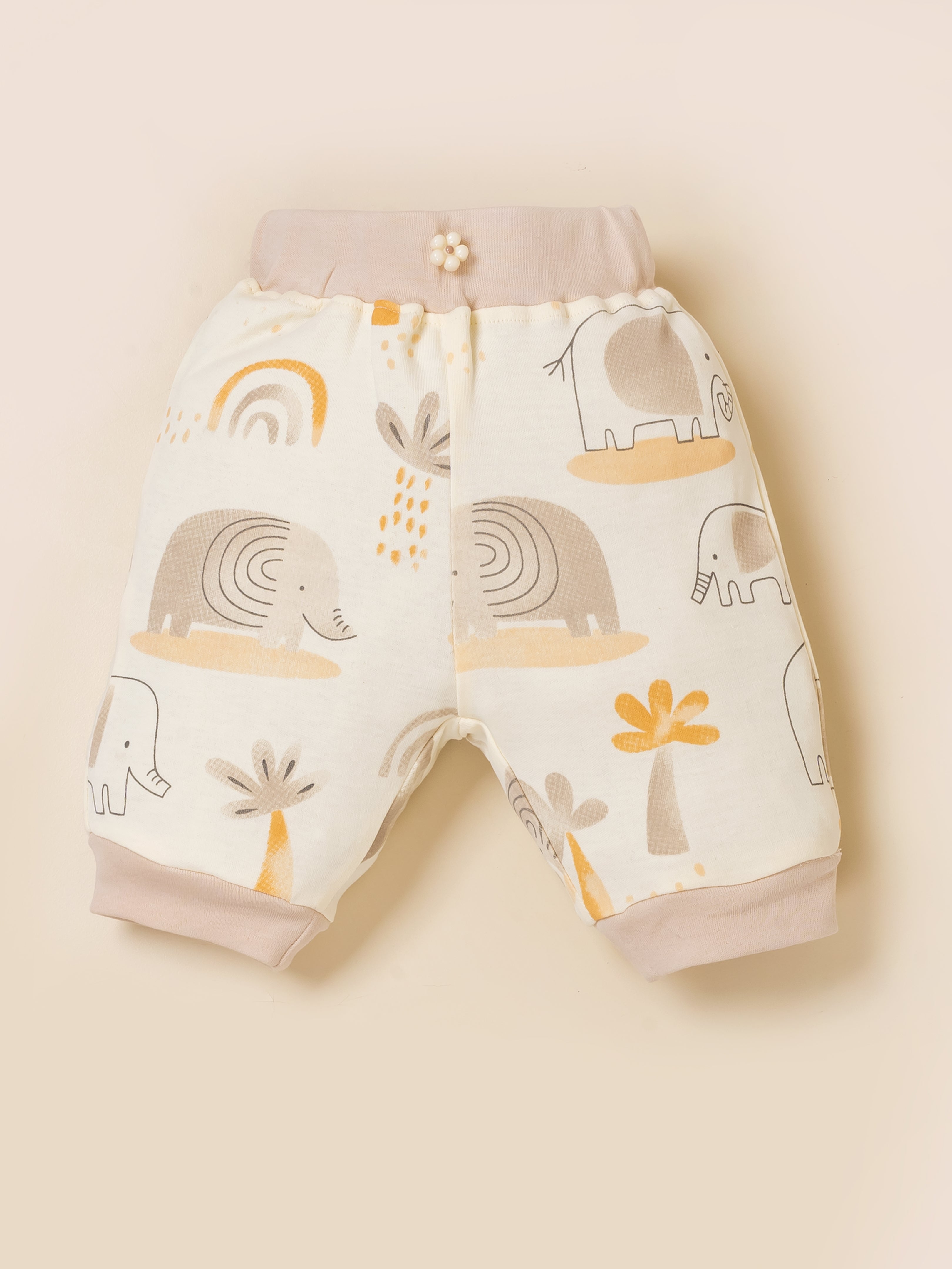 Infant Girl Cotton Top, Bodysuit and Pant Set