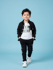 Cool Black Outfit Set for Boys