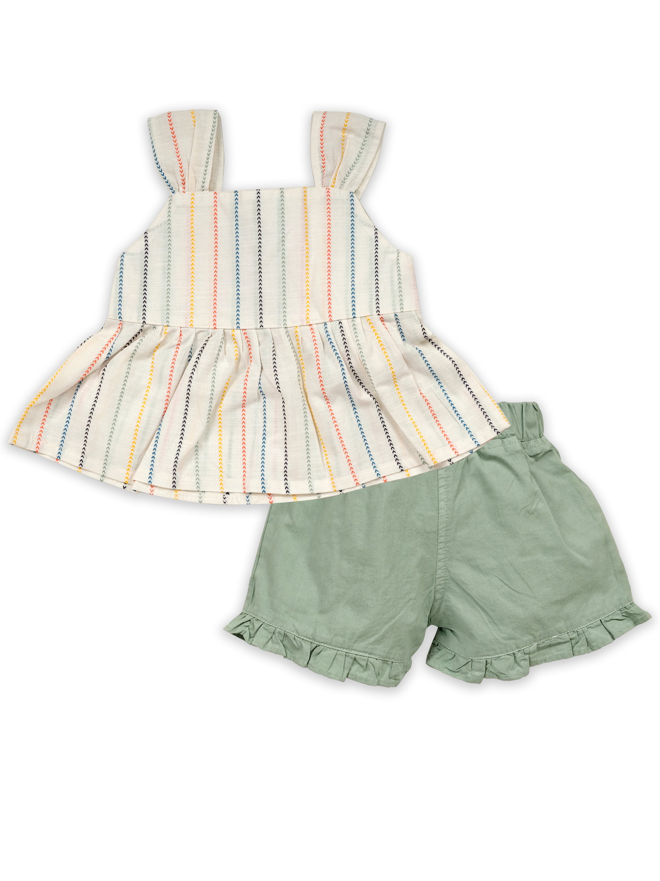 Pure Cotton Top With Shorts