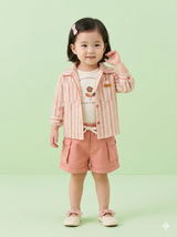 Kids' Top with Shirt & Short Clothing Set