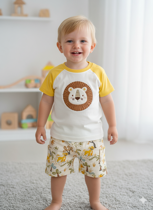 Pompidou Baby Boys Casual Shirt with Shorts