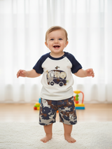 Baby Boys Casual Shirt with Shorts