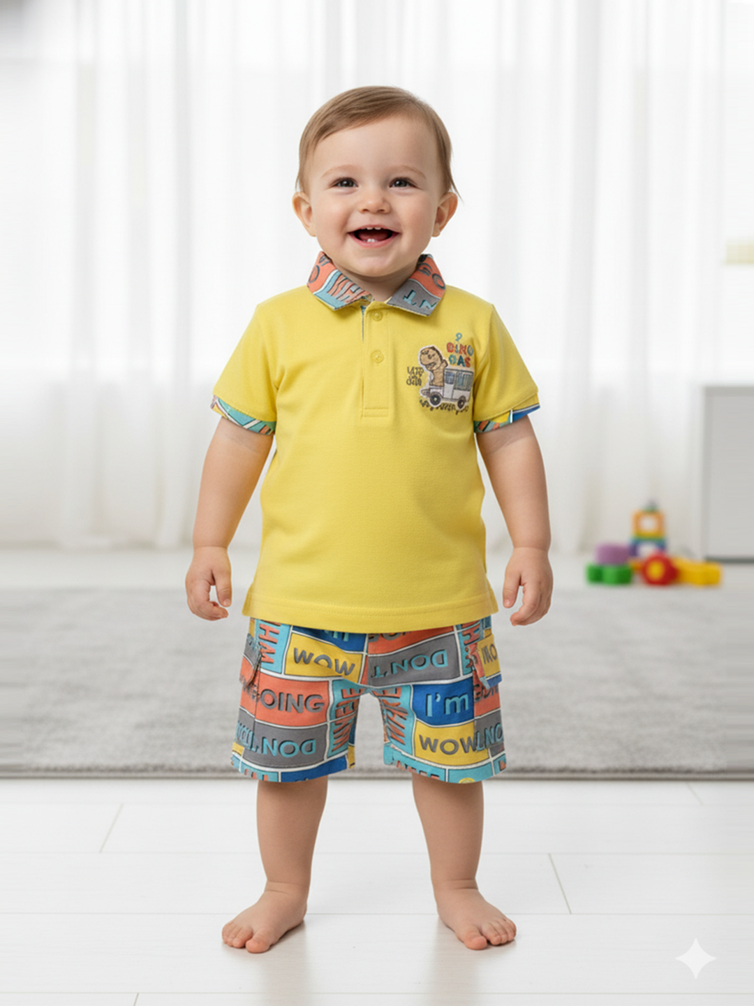 Baby Boys Casual Shirt with Shorts
