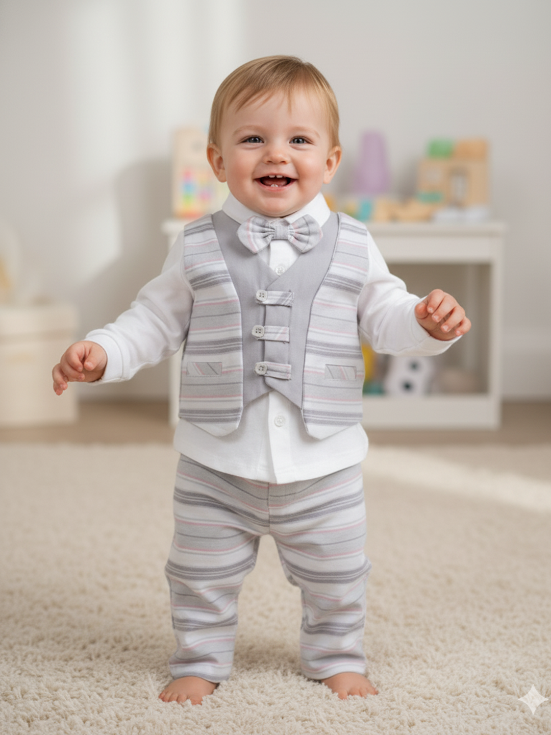 3 Piece Jacket Set for Baby Boys